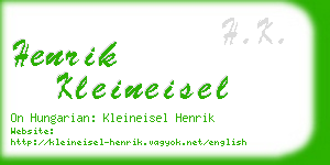 henrik kleineisel business card